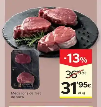 Caprabo Medallons de filet de vaca oferta