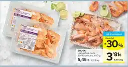 Caprabo EROSKI Llagostins cuit oferta
