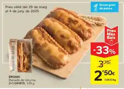 Caprabo EROSKI Panadó de tonyina oferta