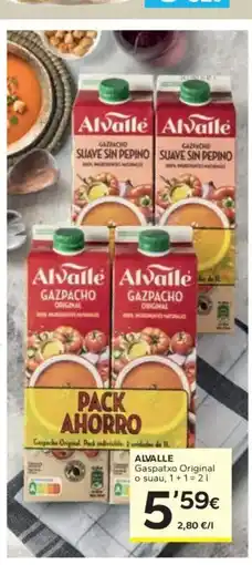 Caprabo ALVALLE Gaspatxo Original o suau oferta