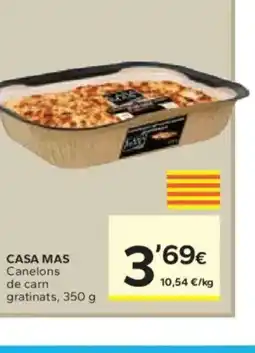 Caprabo CASA MAS Canelons de carn gratinats oferta