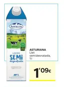 Caprabo ASTURIANA Llet semidesnatada oferta