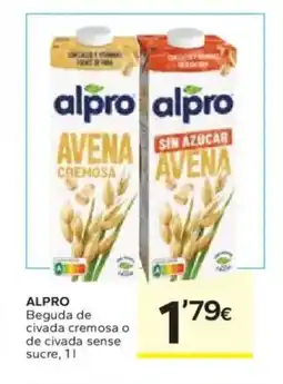 Caprabo ALPRO Beguda de civada cremosa o de civada sense sucre oferta