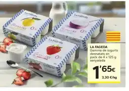 Caprabo LA FAGEDA Gamma de iogurts desnatats oferta