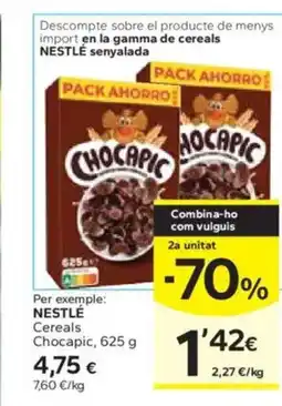 Caprabo NESTLÉ Cereals Chocapic oferta