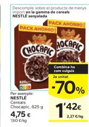 Caprabo NESTLÉ Cereals Chocapic oferta