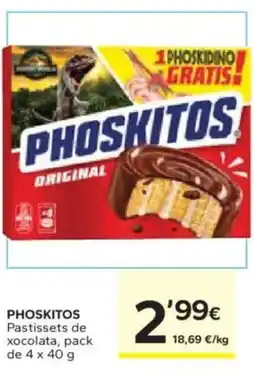 Caprabo PHOSKITOS Pastissets de xocolata oferta