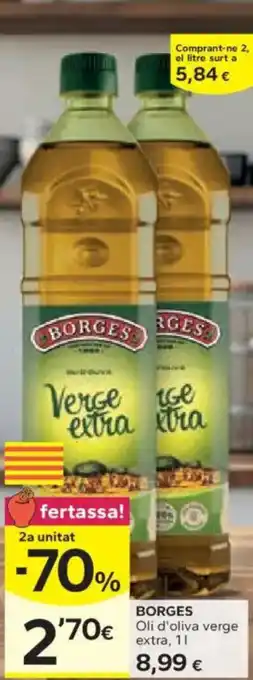 Caprabo BORGES Oli d'oliva verge extra oferta