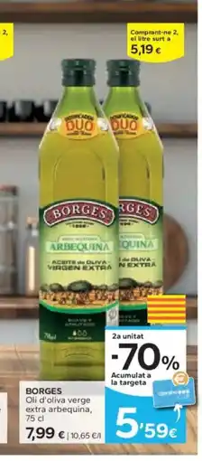 Caprabo BORGES Oli d'oliva verge extra arbequina oferta