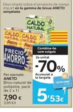 Caprabo ANETO Brou natural de pollastre oferta