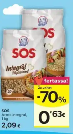 Caprabo SOS Arròs integral oferta