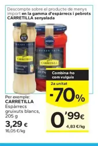 Caprabo CARRETILLA Espàrrecs gruixuts blancs oferta