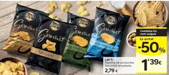Caprabo LAY'S Gamma de productes Gourmet senyalada oferta
