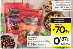 Caprabo BORGES Nous sense closca oferta