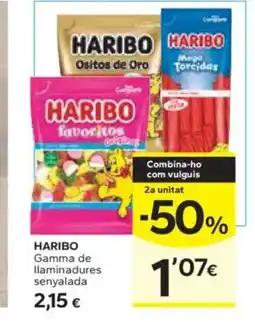 Caprabo HARIBO Gamma de llaminadures senyalada oferta