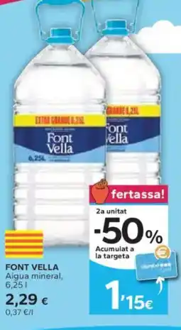 Caprabo FONT VELLA Aigua mineral oferta