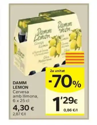 Caprabo DAMM LEMON Cervesa amb llimona oferta