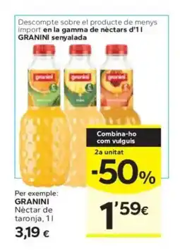 Caprabo GRANINI Nectar de taronja oferta