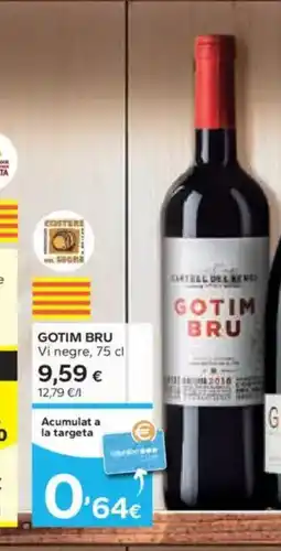 Caprabo GOTIM BRU Vi negre oferta