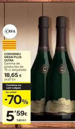 Caprabo CODORNIU GRAN PLUS ULTRA Gamma de senyalada oferta