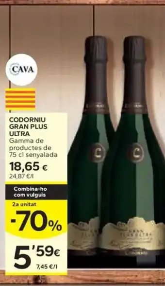 Caprabo CODORNIU GRAN PLUS ULTRA Gamma de senyalada oferta