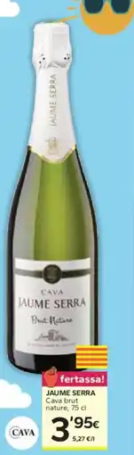 Caprabo JAUME SERRA Cava brut nature oferta