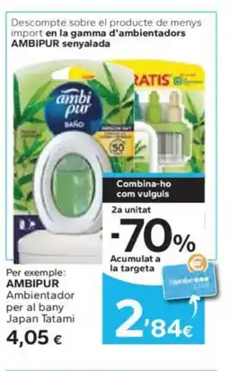 Caprabo AMBIPUR Ambientador per al bany Japan Tatami oferta