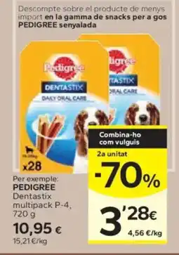 Caprabo PEDIGREE Dentastix multipack oferta