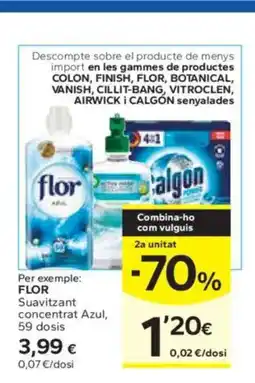 Caprabo FLOR Suavitzant concentrat Azul oferta