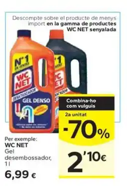 Caprabo WC NET Gel desembossador oferta