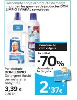 Caprabo DON LIMPIO Detergent liquid per netejar el bany oferta