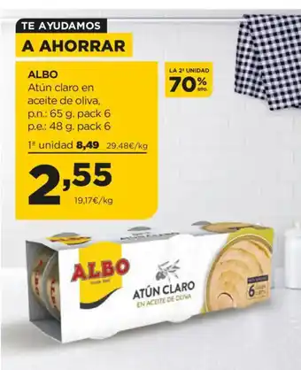 Alimerka ALBO Atún claro en aceite de oliva oferta