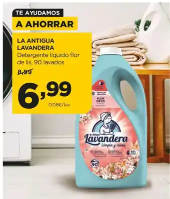 Alimerka LA ANTIGUA LAVANDERA Detergente líquido flor de lis, 90 lavados oferta