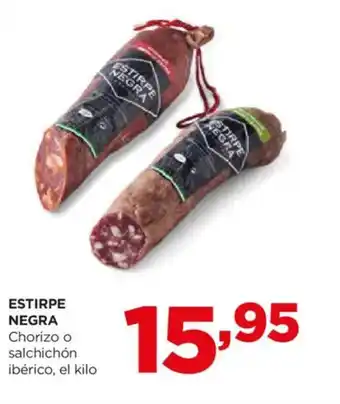 Alimerka ESTIRPE NEGRA Chorizo o salchichón ibérico oferta