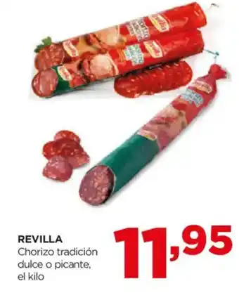 Alimerka REVILLA Chorizo tradición dulce o picante oferta