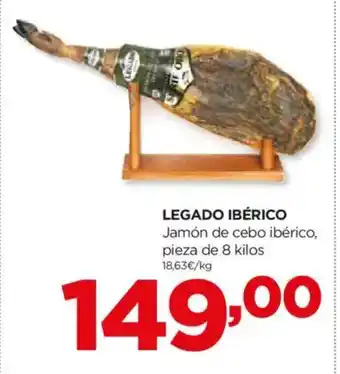 Alimerka LEGADO IBÉRICO Jamón de cebo ibérico oferta