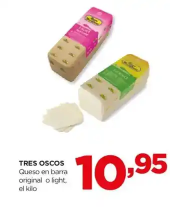 Alimerka TRES OSCOS Queso en barra original o light oferta