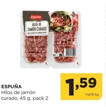 Alimerka ESPUÑA Hilos de jamón curado oferta