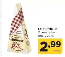 Alimerka LE RUSTIQUE Queso le bon brie oferta