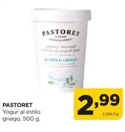 Alimerka PASTORET Yogur al estilo griego oferta