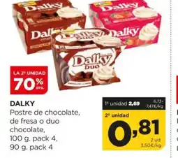 Alimerka DALKY Postre de chocolate de fresa o duo chocolate oferta