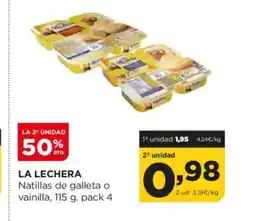 Alimerka LA LECHERA Natillas de galleta o vainilla oferta