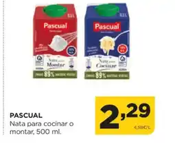 Alimerka PASCUAL Nata para cocinar o montar oferta