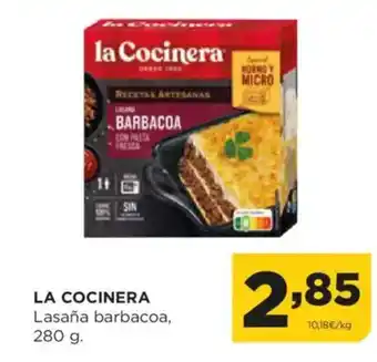 Alimerka LA COCINERA Lasaña barbacoa oferta