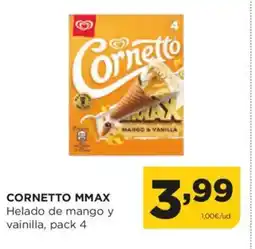 Alimerka CORNETTO MMAX Helado de mango y vainilla oferta