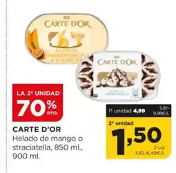 Alimerka CARTE D'OR Helado de mango o straciatella oferta