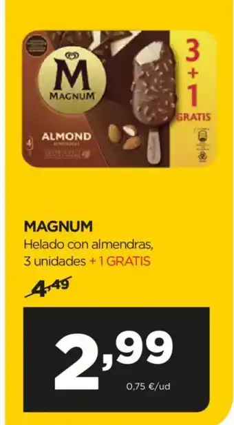 Alimerka MAGNUM Helado con almendras oferta