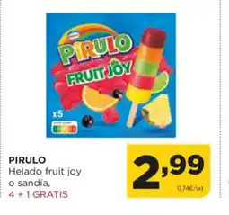 Alimerka PIRULO Helado fruit joy o sandía oferta