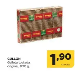 Alimerka GULLÓN Galleta tostada original oferta