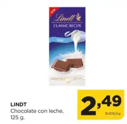 Alimerka LINDT Chocolate con leche oferta
